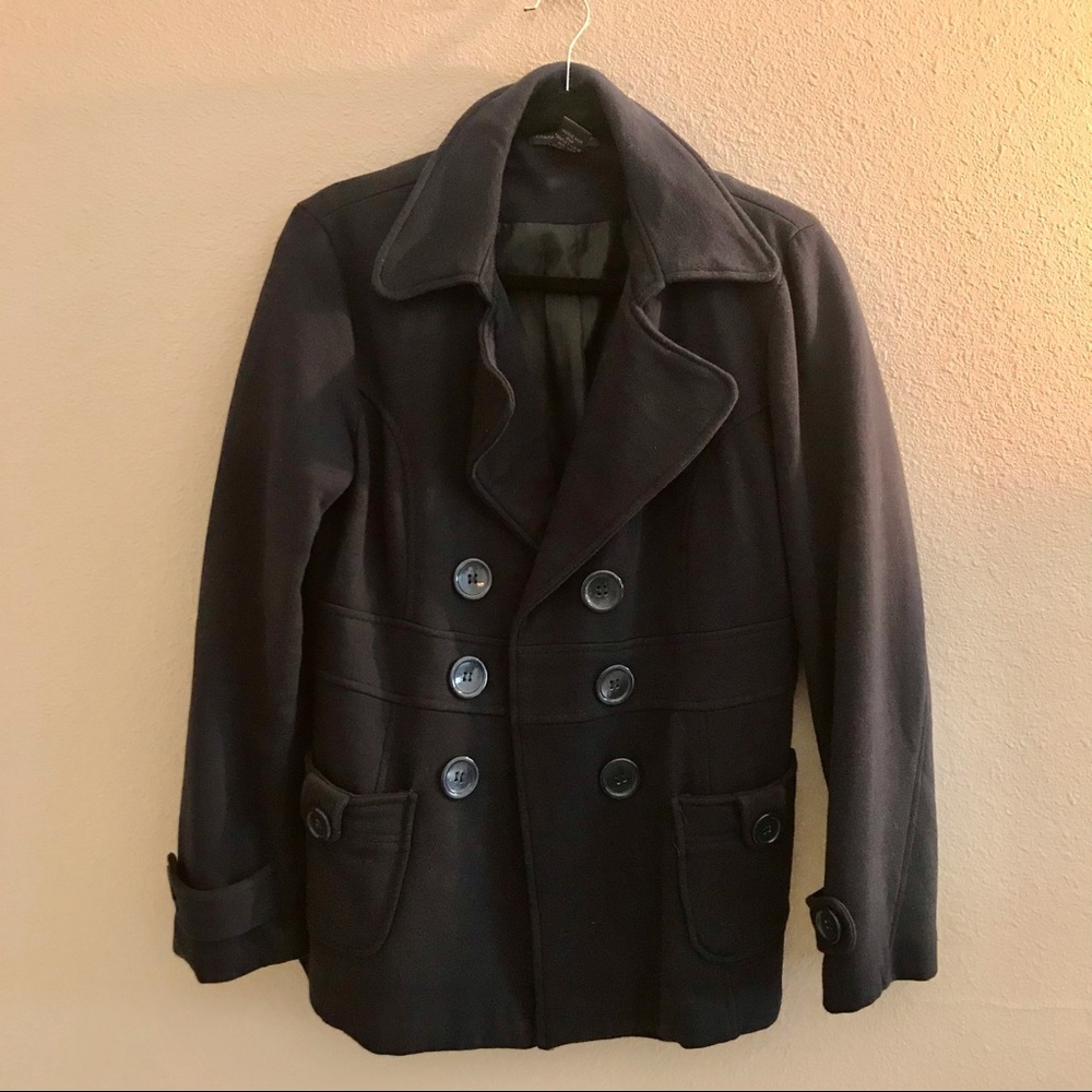 Navy blue blazer coat